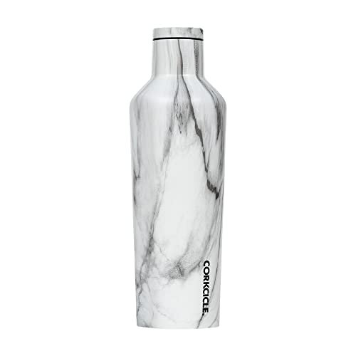 Corkcicle Snowdrift Insulated Bottle, Stainless Steel, White, 47 cl