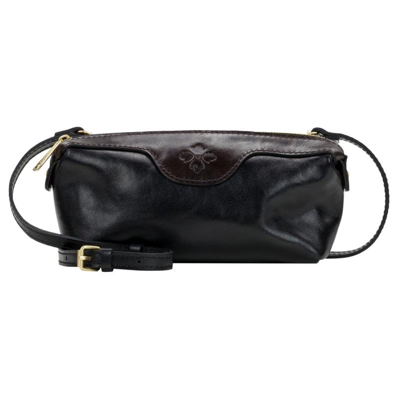 Patricia Nash Joliet Leather Pouch, Zipper Closure, Detachable/Adjustable Crossbody Strap, 8" L x 3" W x 4" H