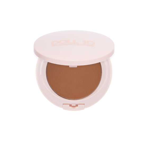 Doll 10 T.C.E. Super Coverage Serum Powder Foundation - Lightweight Buildable Full Coverage Hydrating Anti-Aging Face Makeup