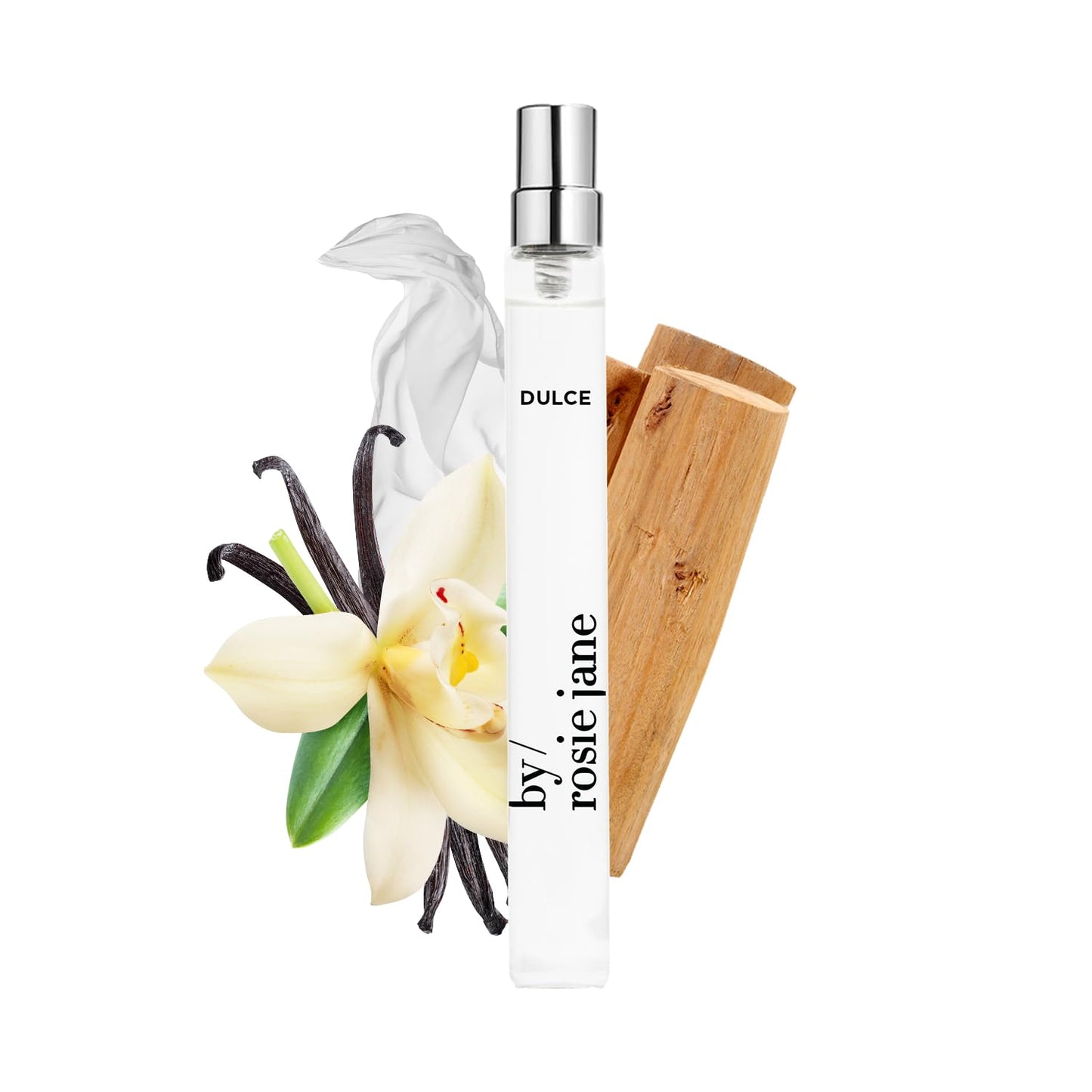 By Rosie Jane Eau De Parfum Travel Spray - Clean Perfume for Women - Essential Oil Mist with Notes of Nude Musk & Sweet Rose - Women's Fragrances