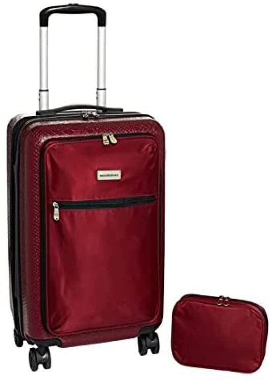 Samantha Brown 2-piece 22" Hardside Spinner and Cosmetic Case - Burgundy