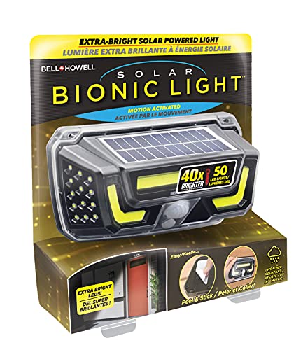 Bell+Howell Solar Bionic Wall Light Solar Lights Outdoor with Motion Sensor