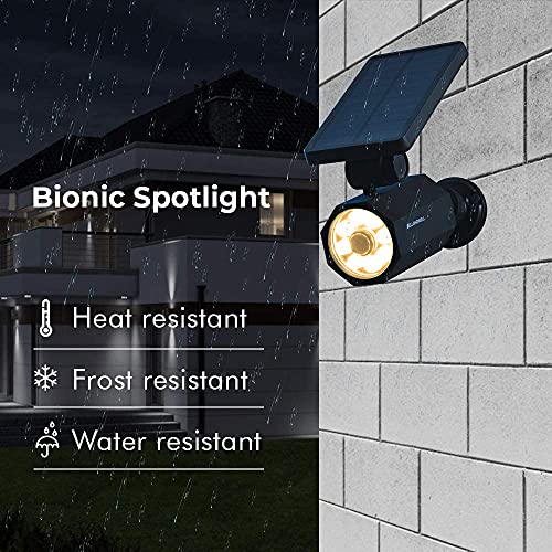 Bell+Howell Bionic Spotlight Solar Spot 25 Feet Motion Sensor, Sun Panels, Waterproof Frost Resistant Patio, Yard and Outdoor Lighting As Seen On TV