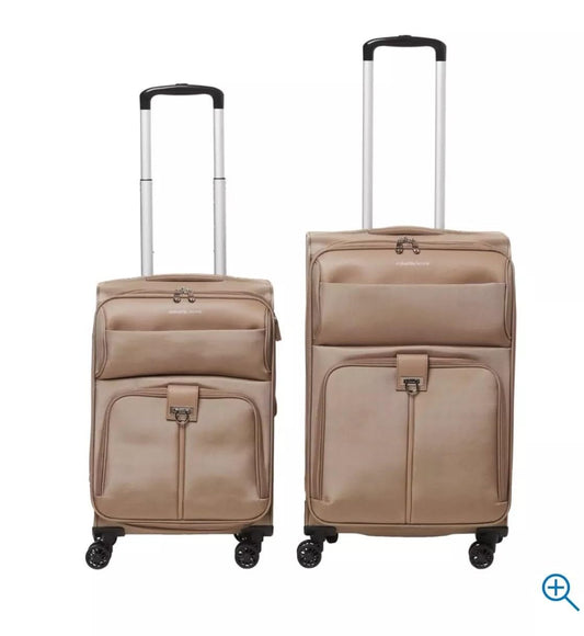 Samantha Brown 2 Piece Luggage Set- 22" & 26" Spinners (Taupe)
