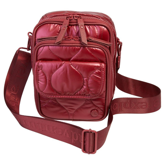 Samantha Brown To-Go Crossbody with Built-in RFID Wallet, Burgundy