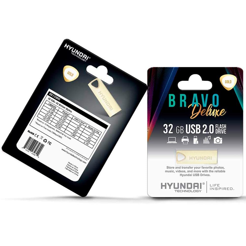 32GB Bravo Deluxe USB 2.0 Gold,