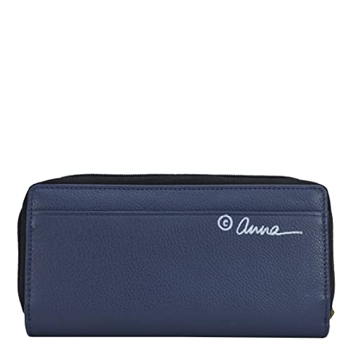 Anna by Anuschka Women's Hand-Painted Genuine Leather Organizer Clutch