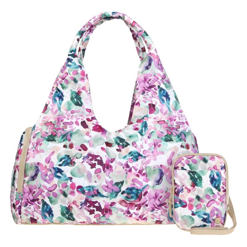 Samantha Brown To-Go Quilted Travel Hobo with Crossbody