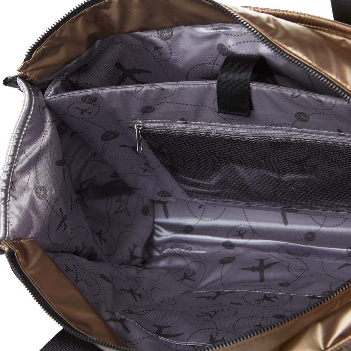 Samantha Brown Quilted Tote & Crossbody Bag 2-piece Set