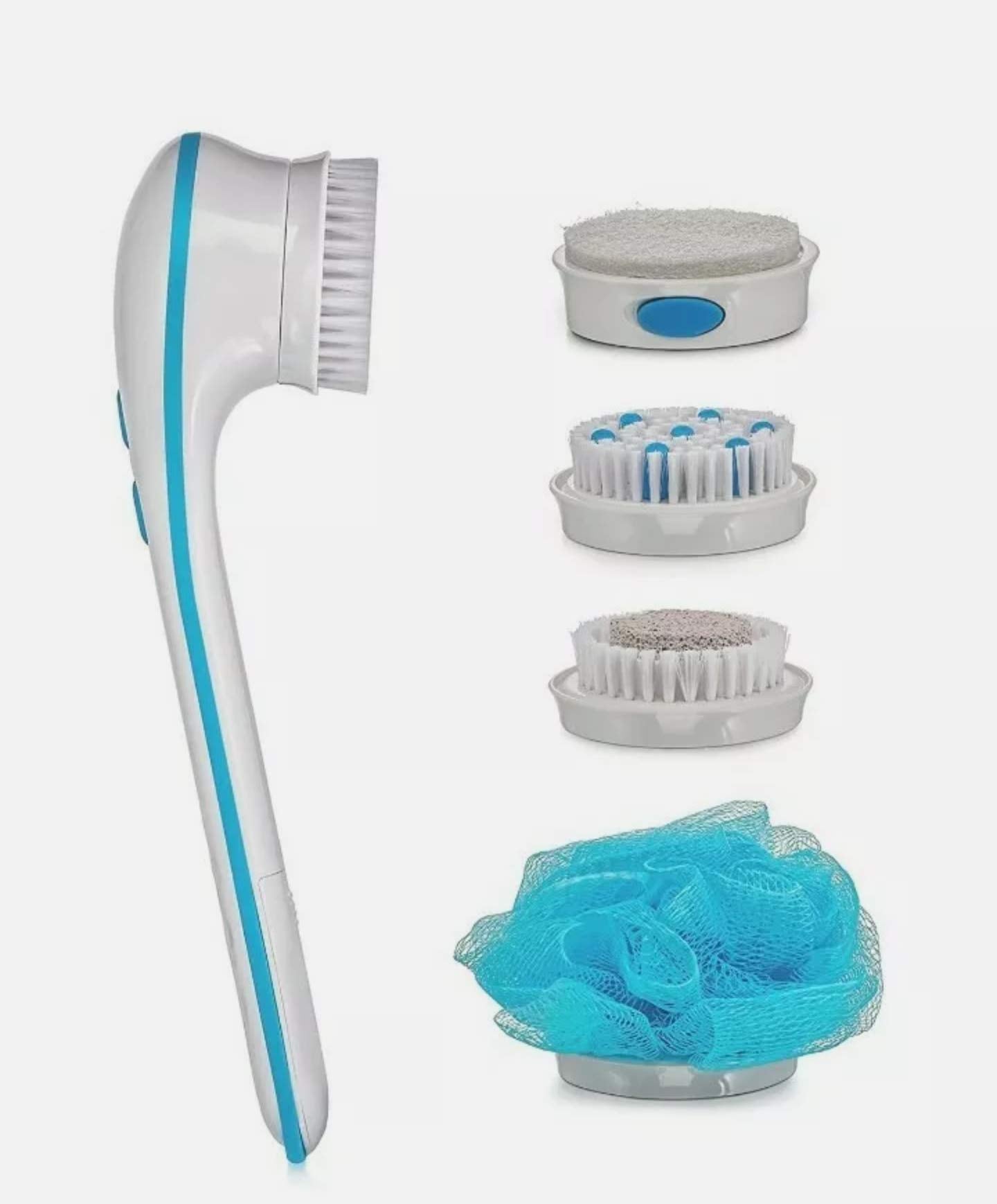 Spin Spa Body Brush Deluxe 10 pc Kit - Teal