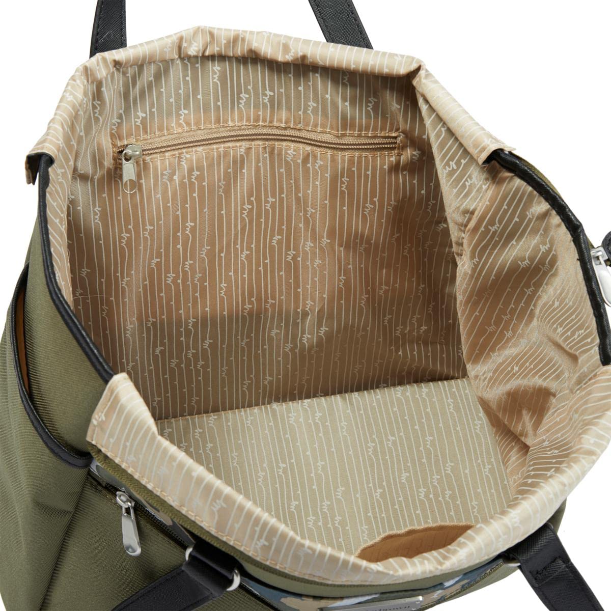 Samantha Brown 22'' Spinner with Satchel 2-Piece Set - Olive Geo Camo (792-020)
