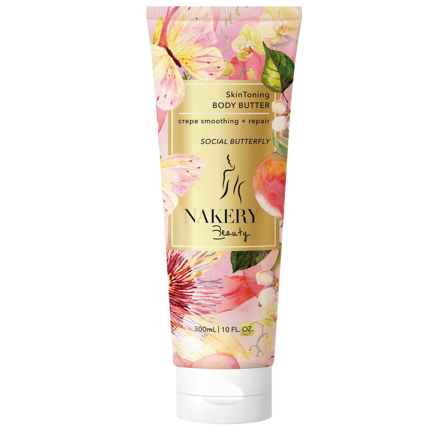 Nakery Body Butter Anti Aging Moisturizer - Body Cream Skin Tightening Cream & Neck Firming Cream, Moisturizing Cream & Neck Tightening Cream for Body & Face Cream for Dry Skin 300ml