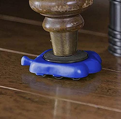 MEGA MOVERS 18-Piece Furniture Moving Set | Move and rearrange Furniture Quickly and Easily on Your own. Use The Lever to Raise Furniture and Slide The trolleys in Place.