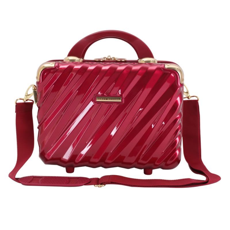 Marcy McKenna Hamptons Collection Hard Side Beauty Cosmetic Case - Red
