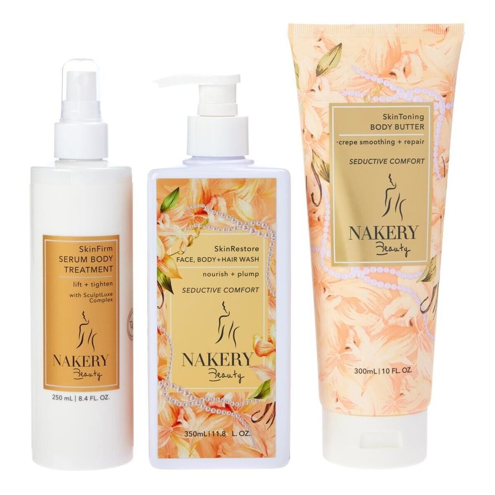 Nakery Beauty Cleanse, Firm & Smoothing 3-piece Collection Seductive Comfort