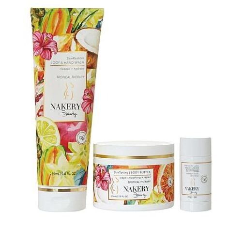 Nakery Beauty Tropical Therapy Smooth & Target 3-piece Body Set