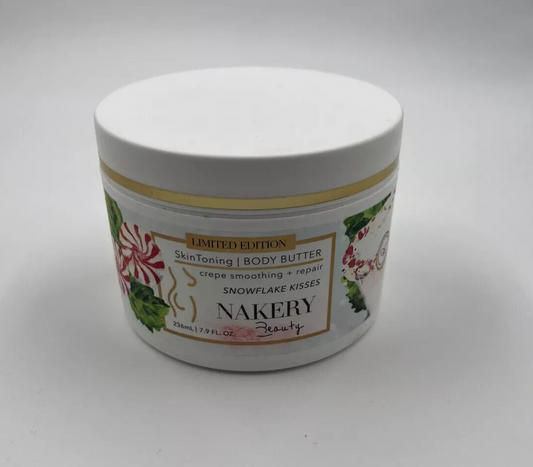Nakery Beauty Snowflakes Kisses, Dry Skin Toning Hydration Body Butter 7.9 fl oz