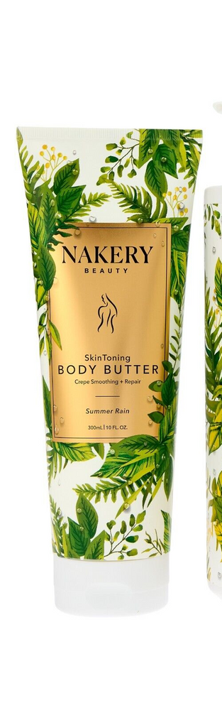 Nakery Beauty Summer Rain Skin Toning Body Butter 10oz Crepe Smoothing New
