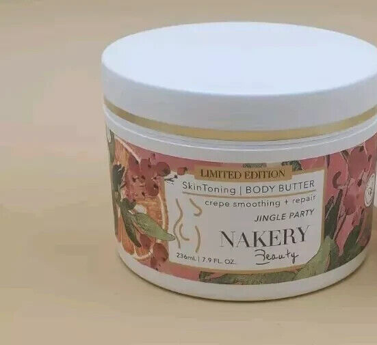 Nakery Beauty SkinToning Body Butter Jingle Party 7.9 oz New & Sealed