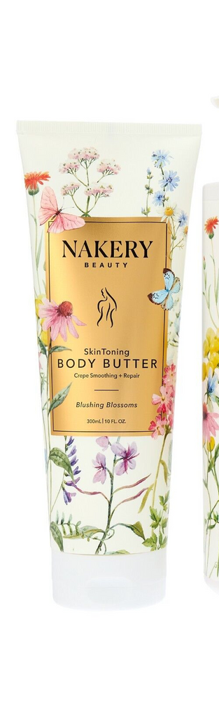 Nakery Beauty Blushing Blossoms Skin Toning Body Butter 10oz Crepe Smoothing New