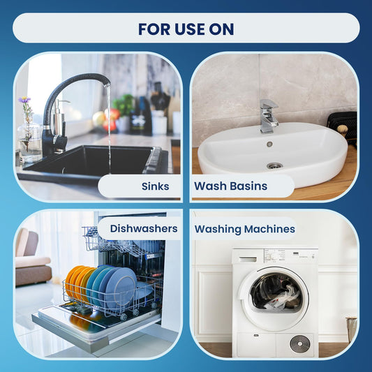 Professor Amos Fast PM Drain Maintenance Powder Concentrate Preventative Drain Cleaner Powder Garbage Disposal, Washing Machine, Dishwasher, Sink, Bathtub, Shower 24 Oz