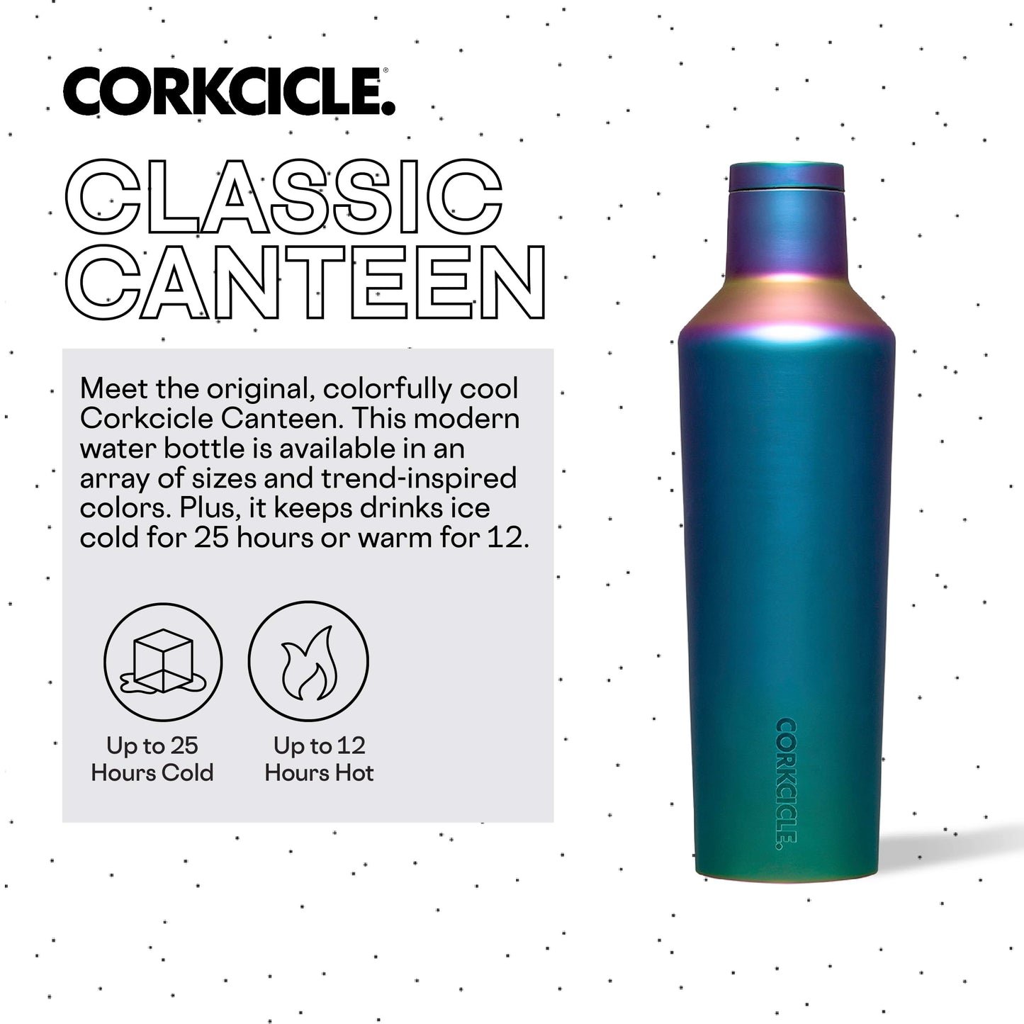 Corkcicle Classic Canteen Insulated Tumbler 16 oz and 25 oz