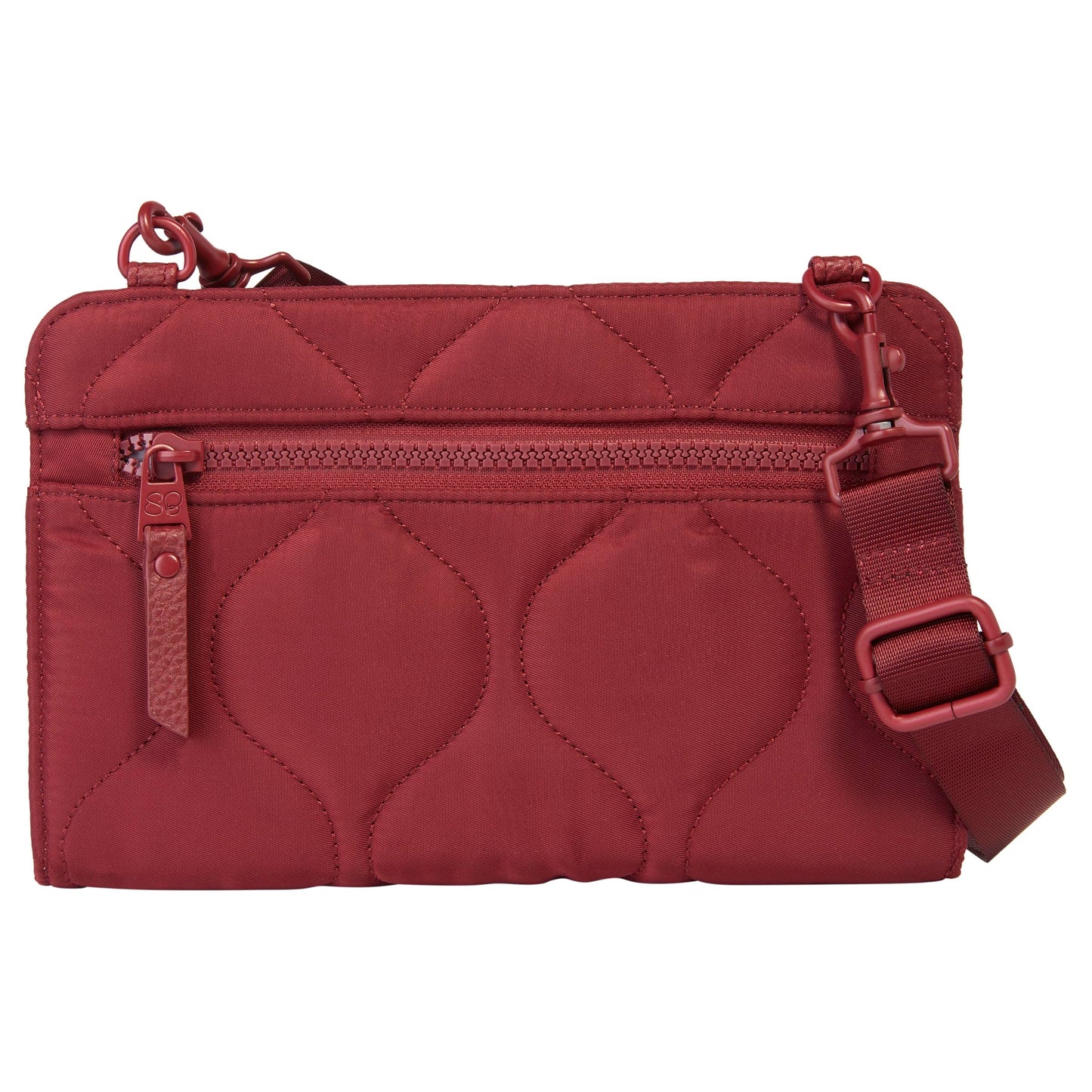 Samantha Brown To-Go RFID Blocking Quilted Travel Wallet Crossbody, Grey