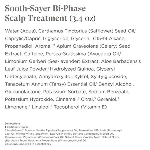 Intelligent Nutrients Sooth-Sayer Bi-Phase Scalp Treatment - Deeply Hydrating Plant Oils Help Balance & Improve Dry, Itchy Scalp - Soothing Celery Seed Extract & Caffeine (3.4 oz)