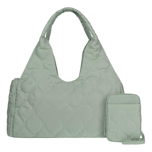 Samantha Brown To-Go Quilted Travel Hobo with Crossbody