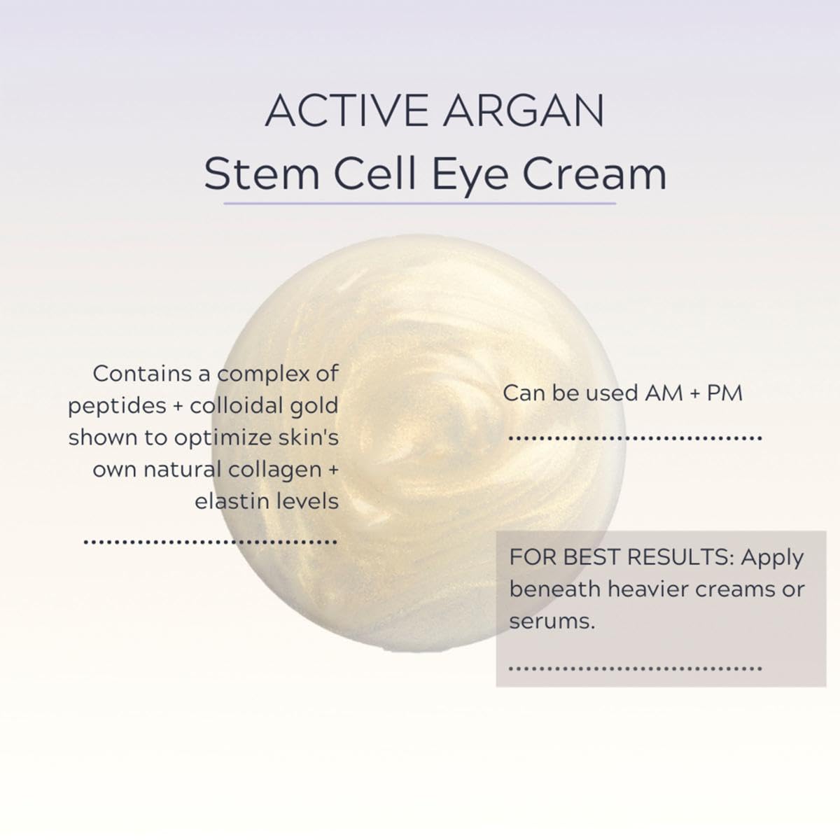 Active Argan 24K Revitalize Stem Cell Eye Cream 1 fl oz