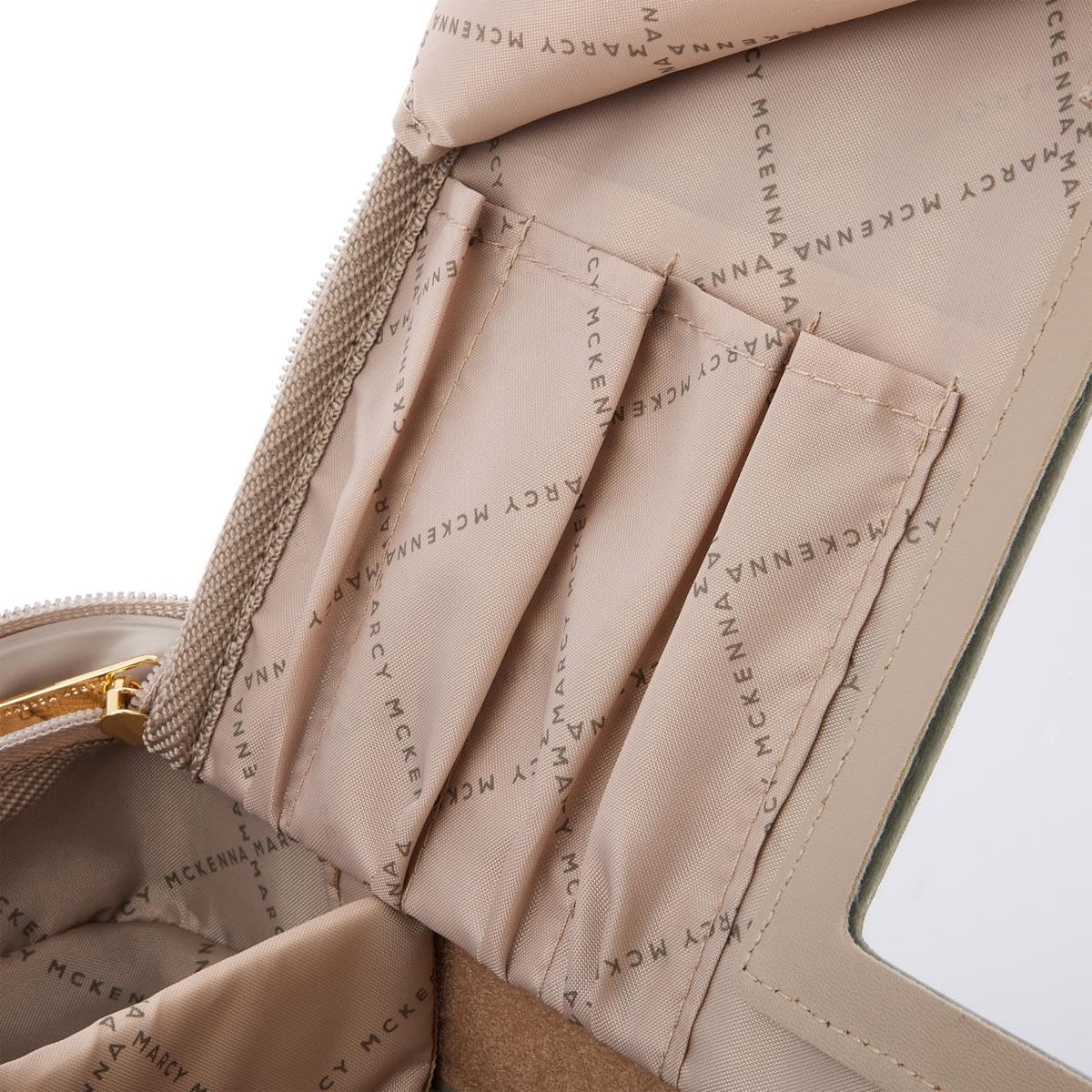 Marcy McKenna Hamptons Collection Hard Side Beauty Cosmetic Case - Red