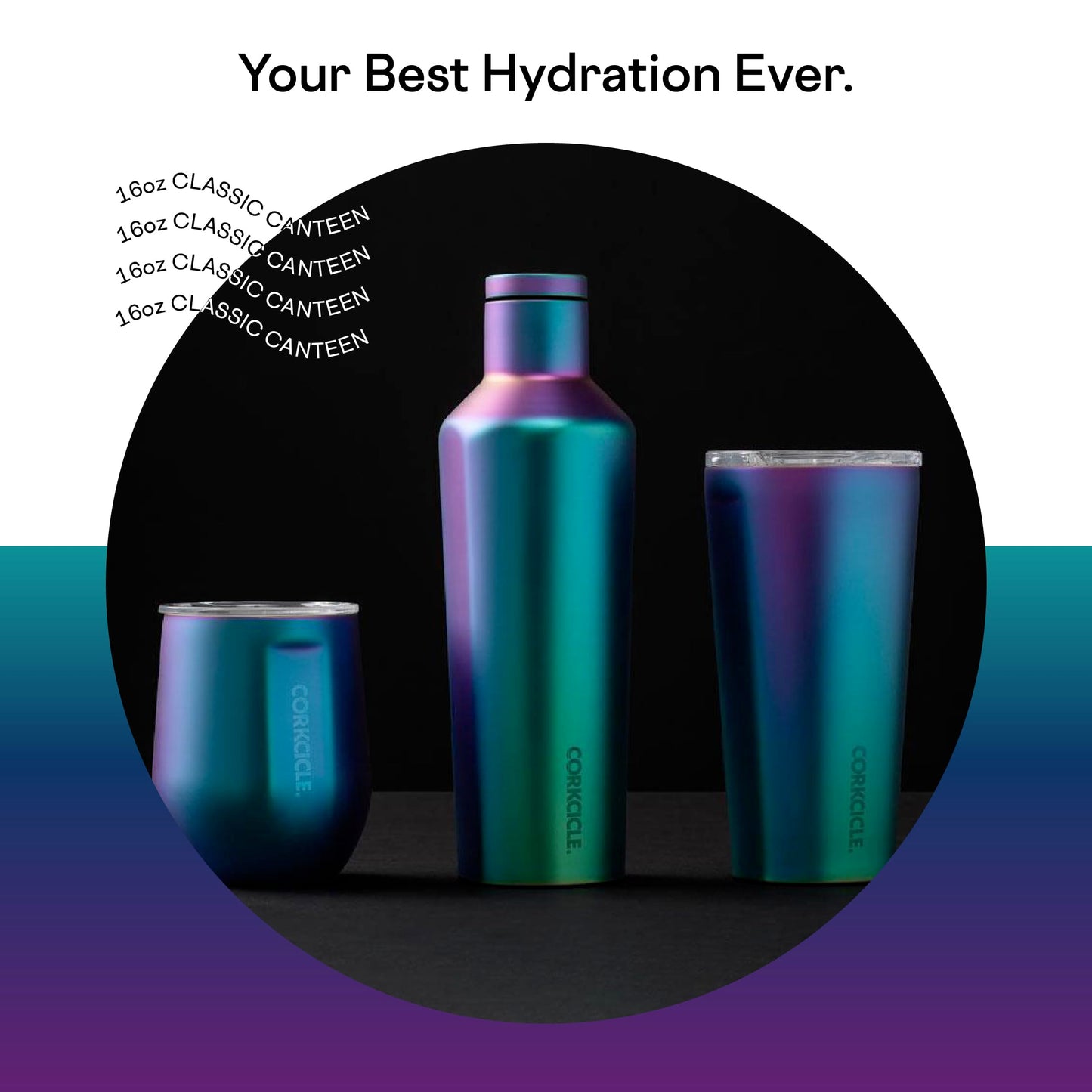 Corkcicle Classic Canteen Insulated Tumbler 16 oz and 25 oz