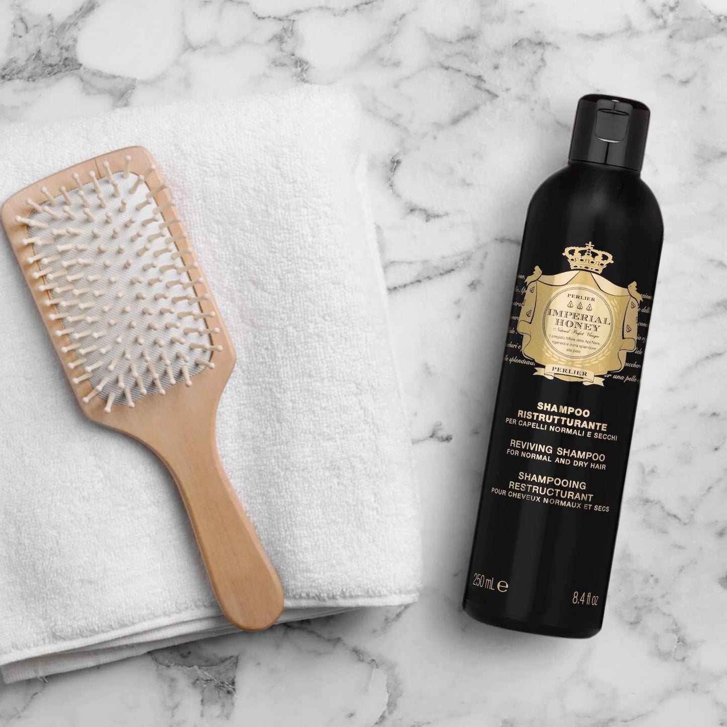 Perlier Imperial Honey Hydrating Shampoo - Luxurious Moisturizing Shampoo For Regular, Dry, Or Itchy Scalps, Help Curl And Shine Your Hair With Imperial Honey 8.4 Oz