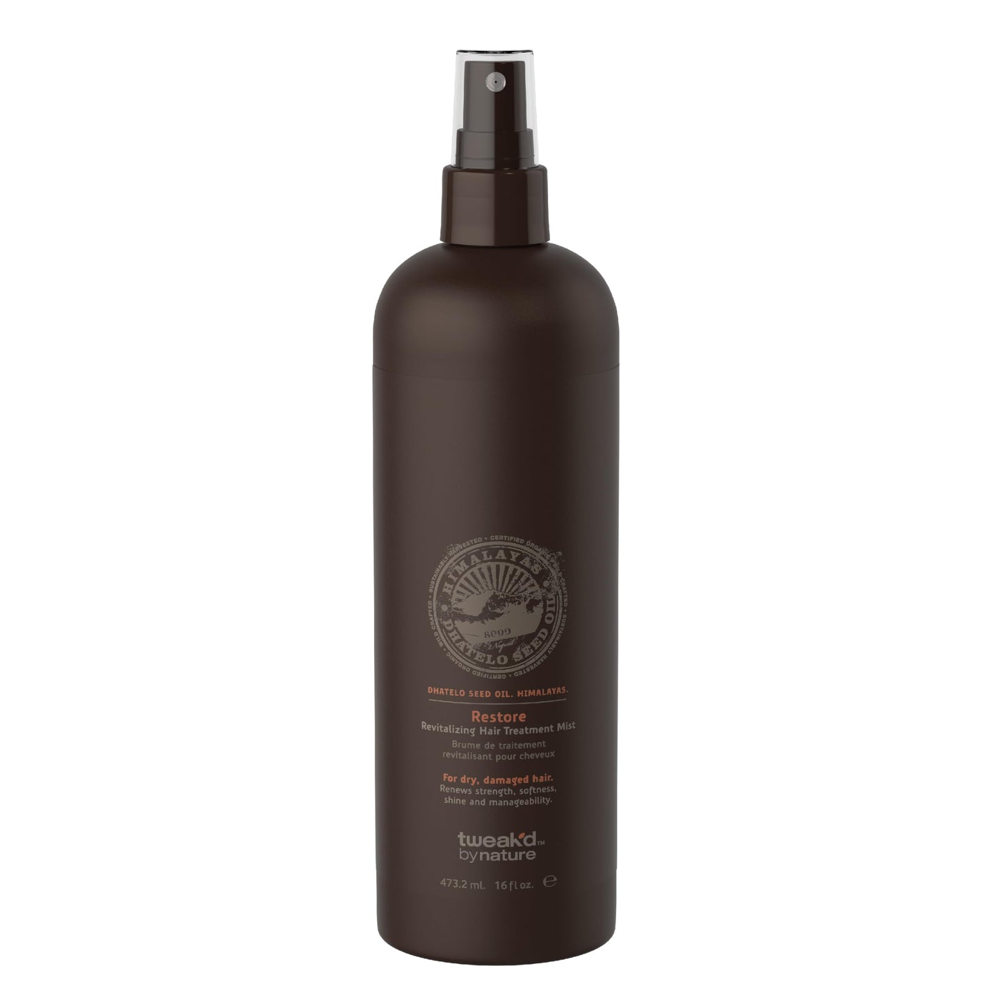 Tweak’d by Nature - Restore Revitalizing Hair Treatment Mist, Strengthens and Protects Hair for Soft Feel and Healthy Shine, Cruelty Free