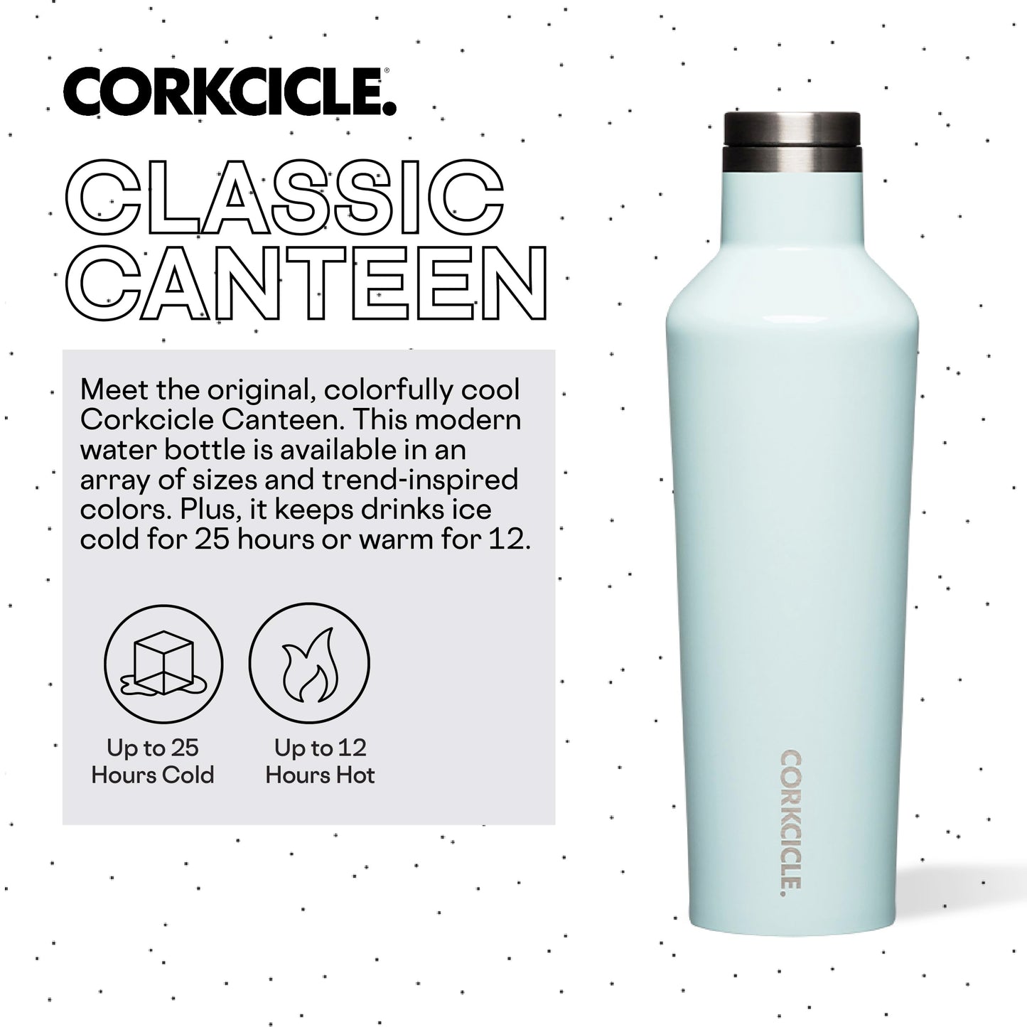 Corkcicle Classic Canteen Insulated Tumbler 16 oz and 25 oz