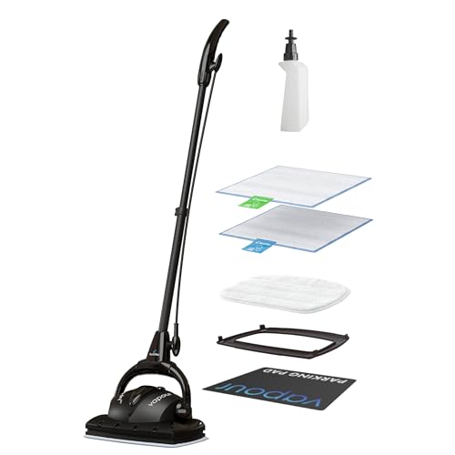 Euroflex Vapour Steam Mop - High Pressure Cleaner for Floors, 36 PSI Heavy Duty Commercial Style, Superheated Steam 266 Degrees F With Front Boost, Ultra Dry