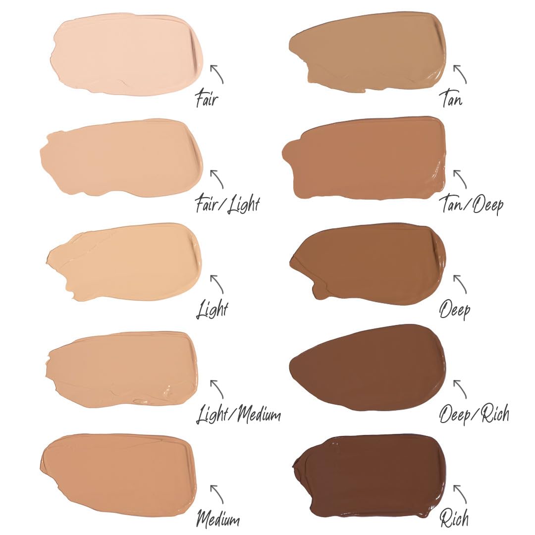 T.C.E This Covers Everything Super Coverage Serum Makeup with Peptides - Skincare/Makeup Hybrid Full Coverage Color Correcting
