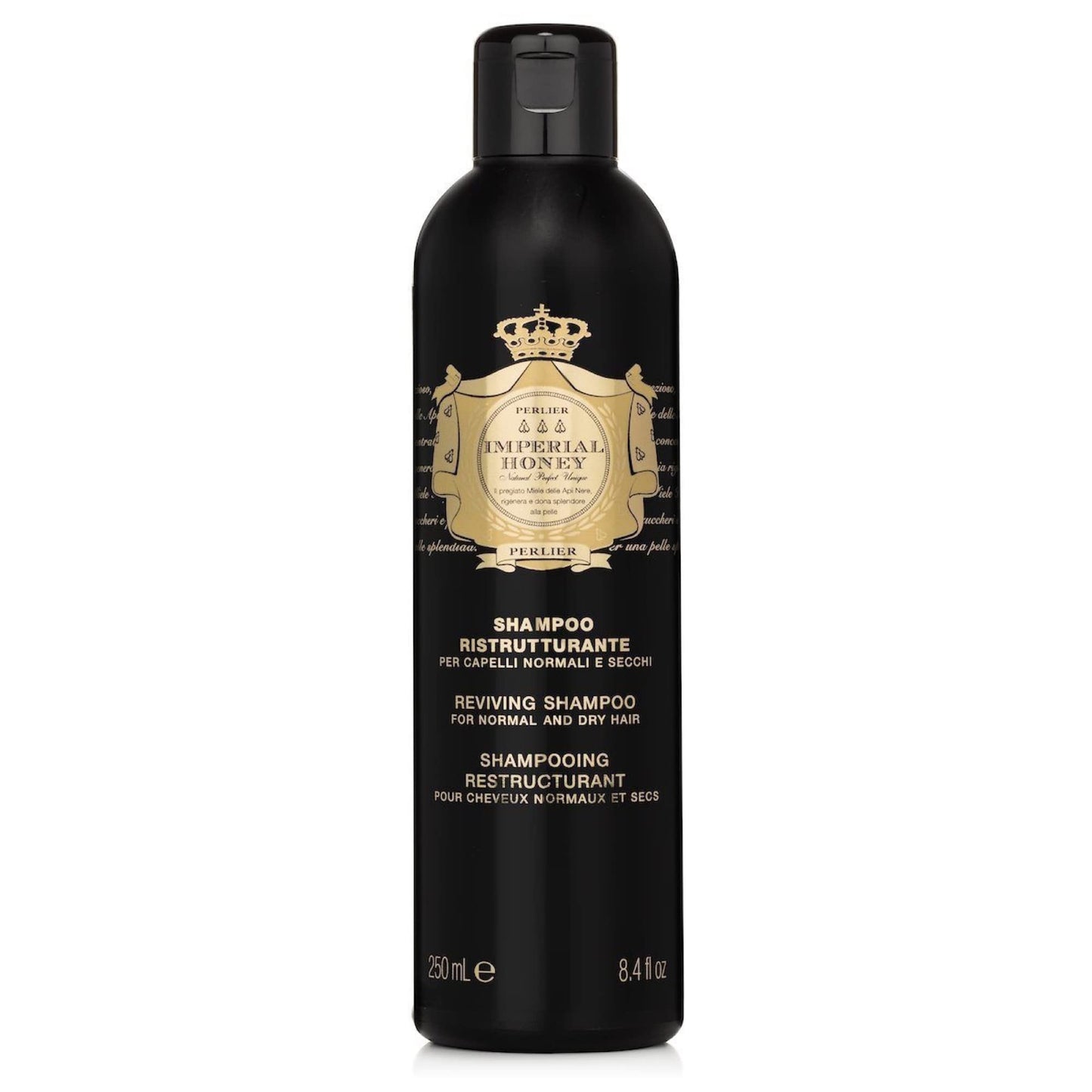 Perlier Imperial Honey Hydrating Shampoo - Luxurious Moisturizing Shampoo For Regular, Dry, Or Itchy Scalps, Help Curl And Shine Your Hair With Imperial Honey 8.4 Oz