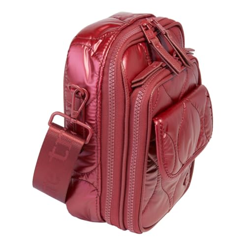 Samantha Brown To-Go Crossbody with Built-in RFID Wallet, Champagne