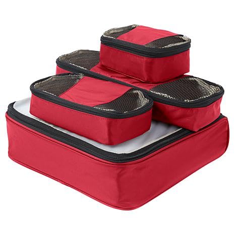 Samantha Brown 4-piece Slim Line Packing Cubes Set