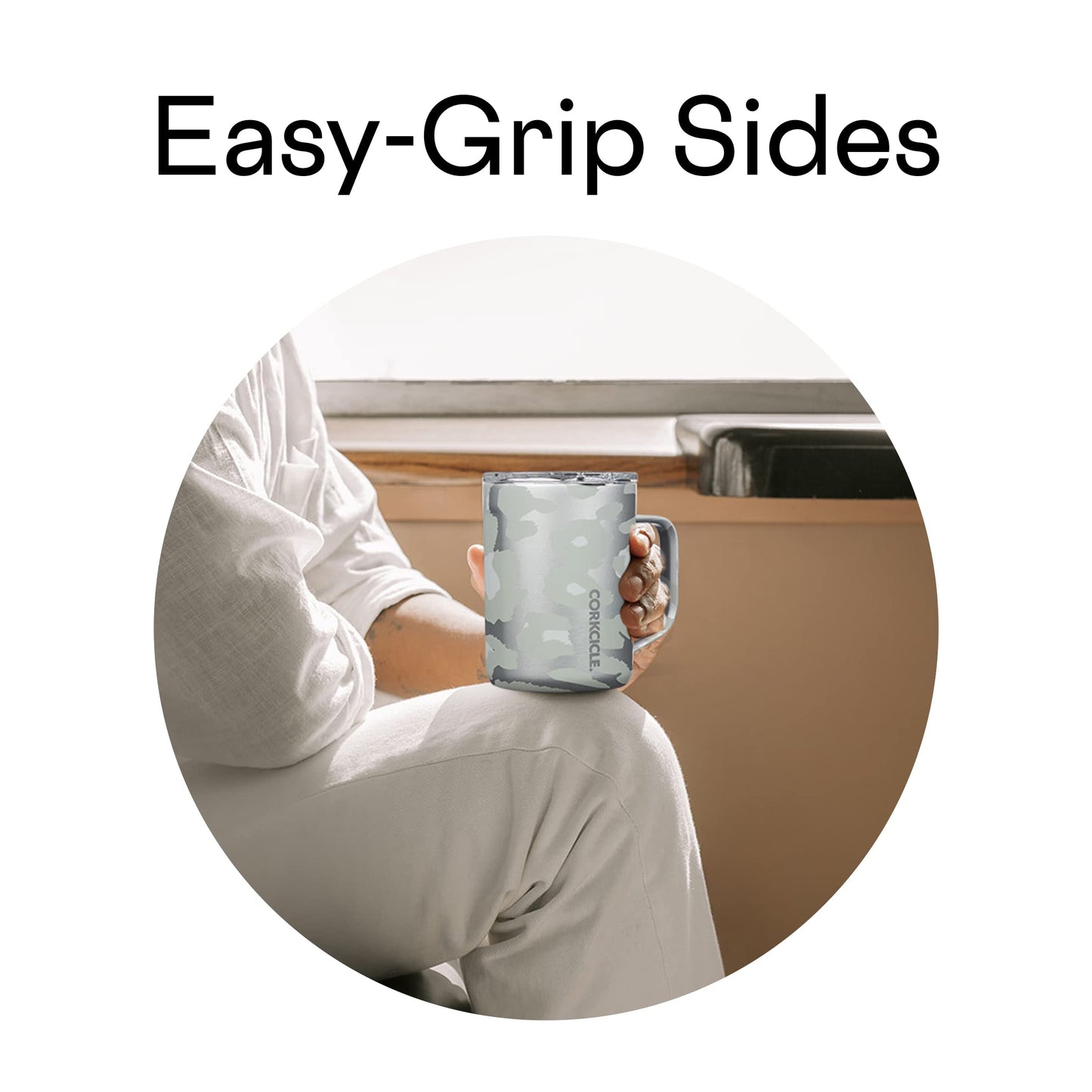 Corkcicle. Snow Leopard Mug, 1 EA