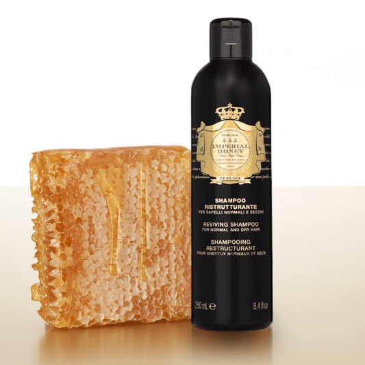 Perlier Imperial Honey Hydrating Shampoo - Luxurious Moisturizing Shampoo For Regular, Dry, Or Itchy Scalps, Help Curl And Shine Your Hair With Imperial Honey 8.4 Oz