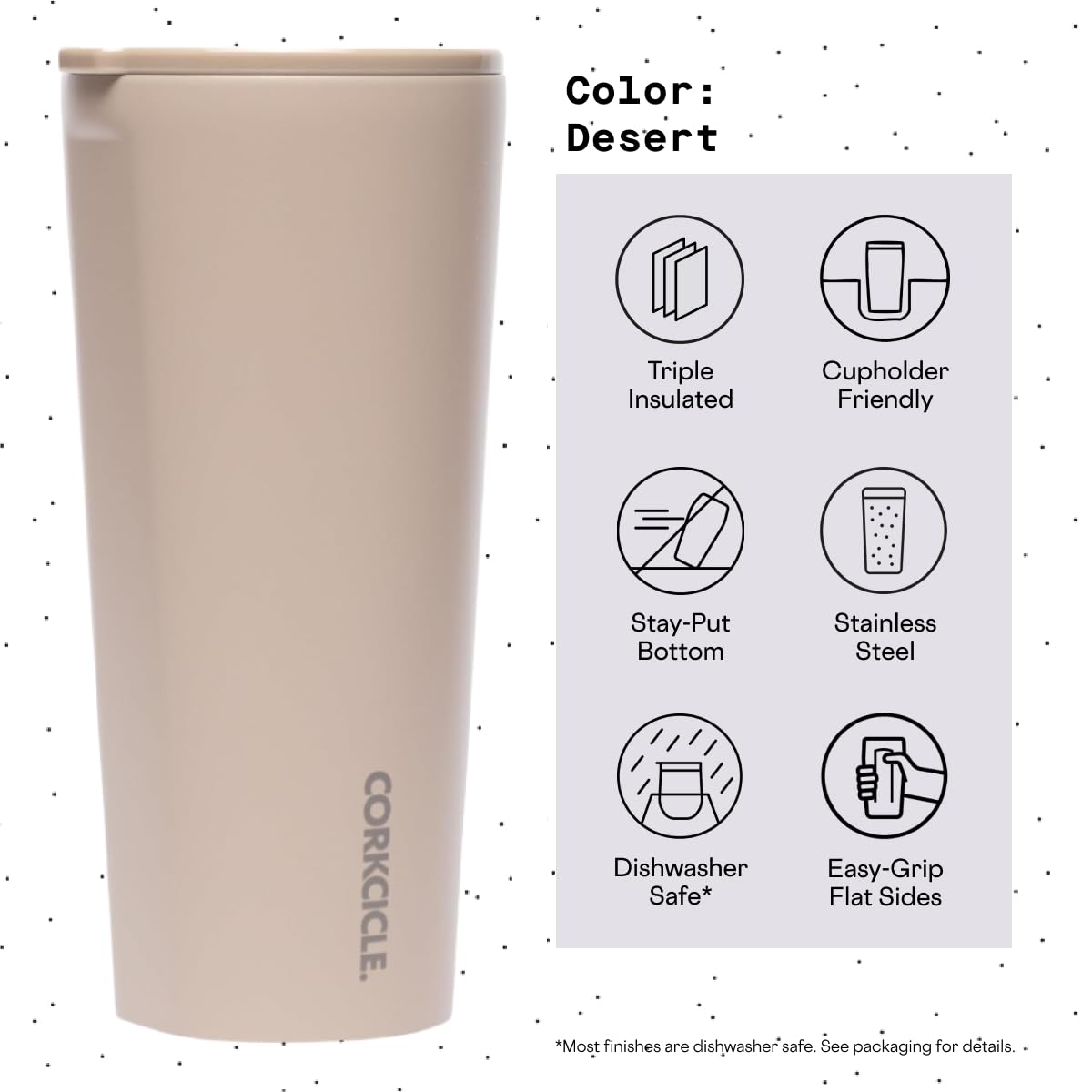 Corkcicle Classic Triple Insulated Coffee Mug with Lid