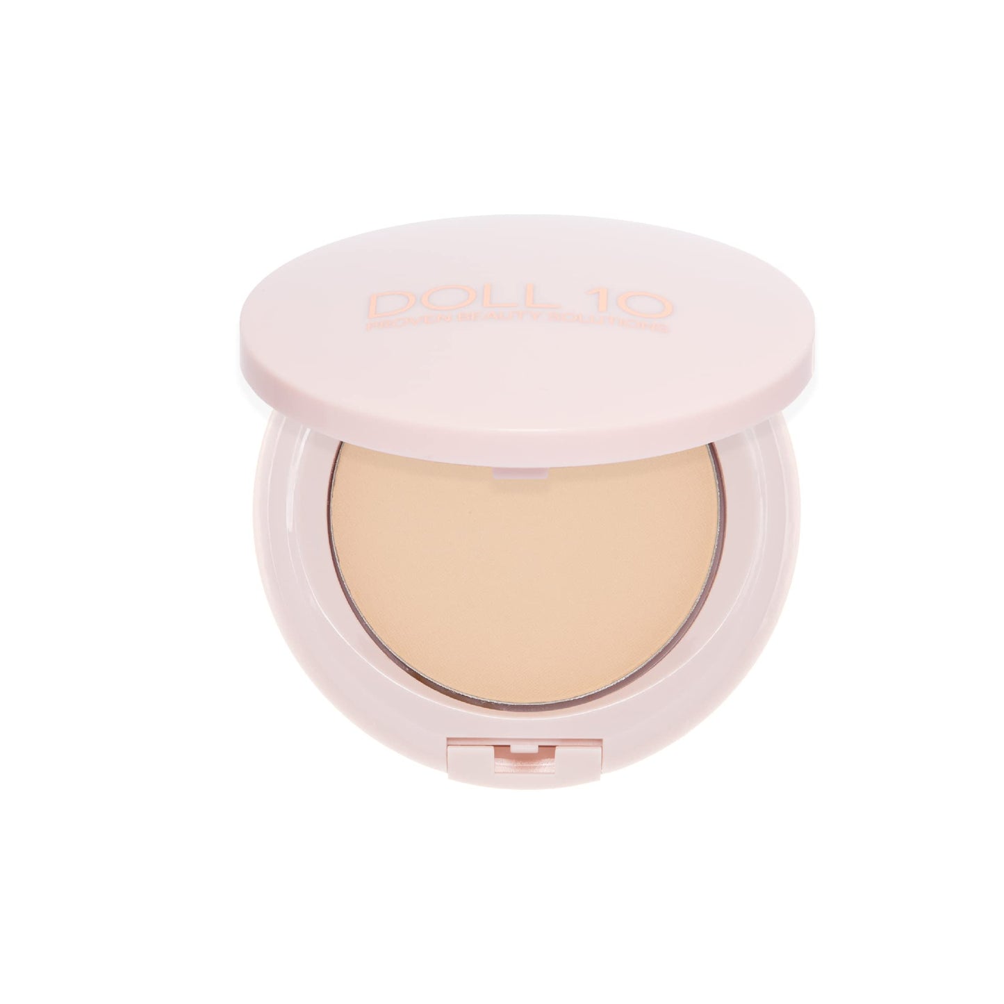 Doll 10 T.C.E. Super Coverage Serum Powder Foundation - Lightweight Buildable Full Coverage Hydrating Anti-Aging Face Makeup (Light)