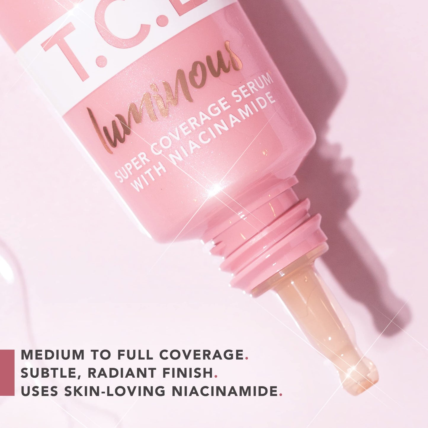 Doll 10 TCE Luminous Super Coverage Serum with Niacinamide - Full Coverage Tinted Foundation Makeup
