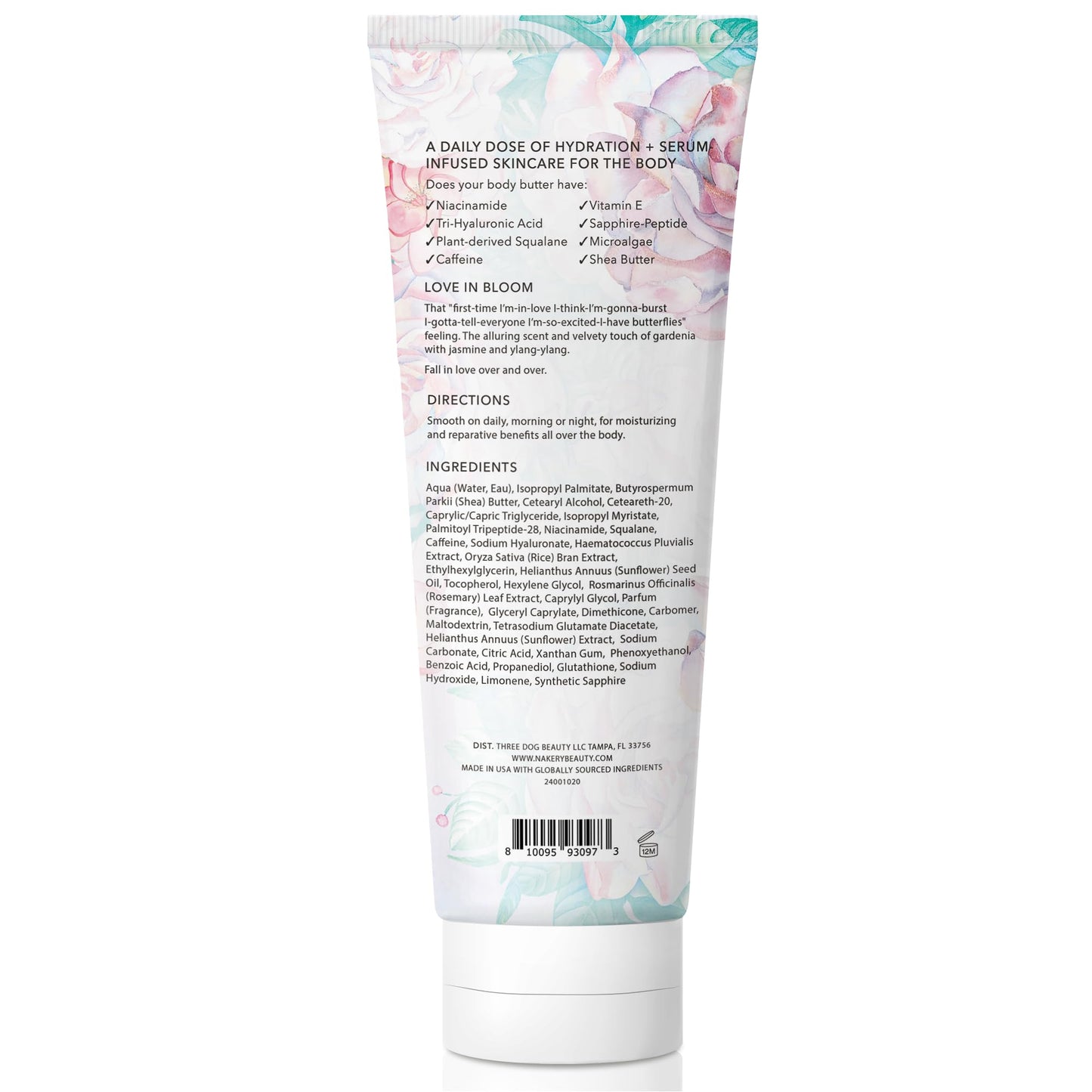 Nakery Body Butter Anti Aging Moisturizer - Body Cream Skin Tightening Cream & Neck Firming Cream, Moisturizing Cream & Neck Tightening Cream for Body & Face Cream for Dry Skin 300ml