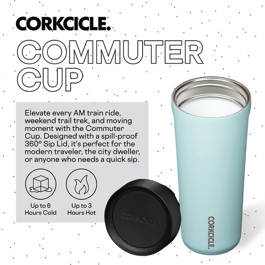 Corkcicle Commuter Cup Travel Mug with 360° Sip Lid