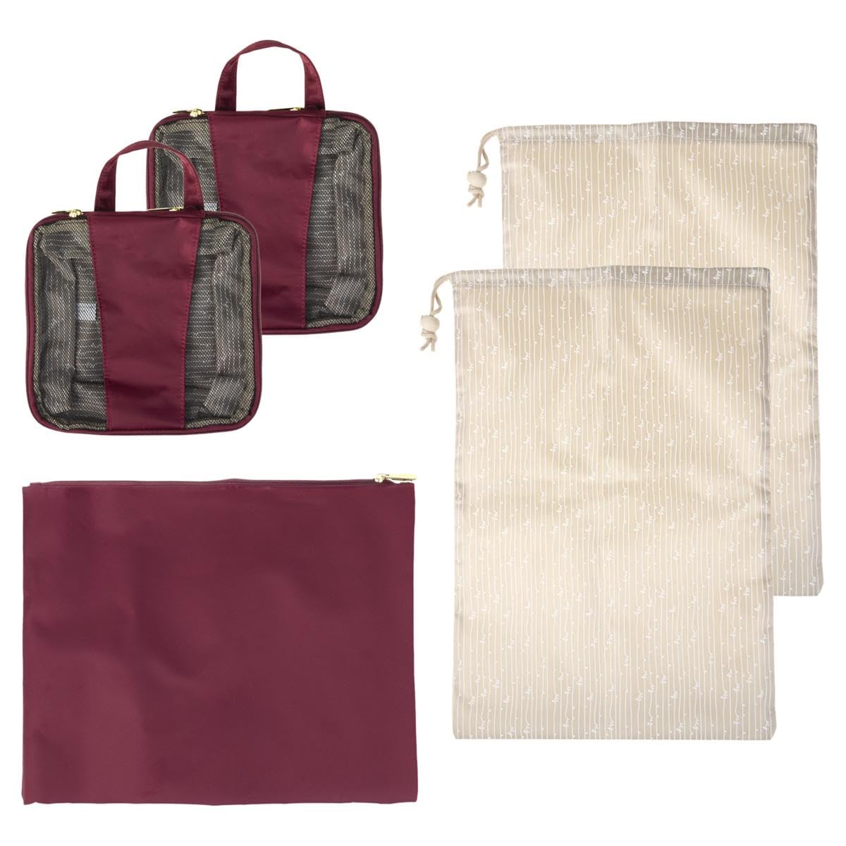 Samantha Brown 6pc Travel Organizer Set, Grey