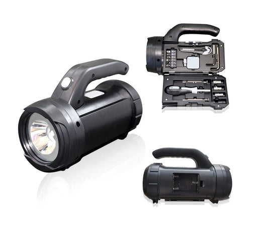 AITIKTA 17 PCS Tool Kits LED Camping Lantern with Flashlight Tools Kit Battery Powered Outdoor Emergency Light Bright for Hiking Living Garden