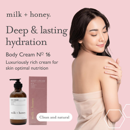 milk + honey Body Cream for Women and Men, Ultra-Nourishing Moisturizing Lotion